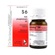 Dr Reckeweg S6 - Kali Phosphoricum 6X - 200 Tablets (10072) Dr Reckeweg S6 - Kali Phosphoricum 6X - 200 Tablets (10072)