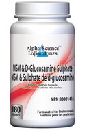 Alpha Science MSM & D-Glucosamine Sulphate 180 Capsules Alpha Science MSM & D-Glucosamine Sulphate 180 Capsules