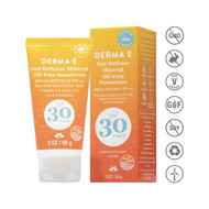 Derma e Sun Defense Mineral Oil-Free Sunscreen Face SPF 30 - 56 g