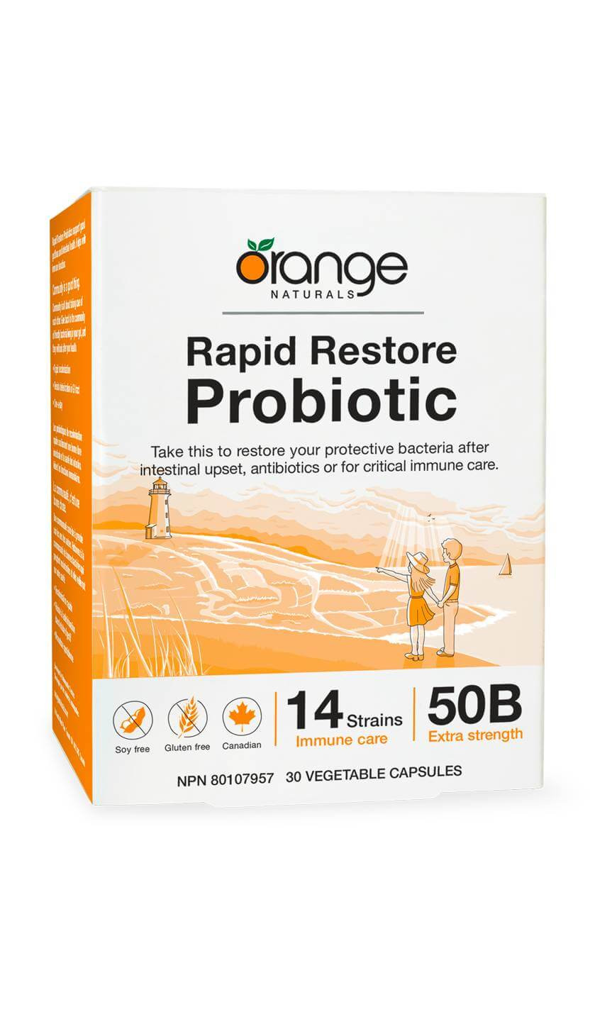 Buy Rapid Restore Probiotic 50B By Orange Naturals Probiotic 50B