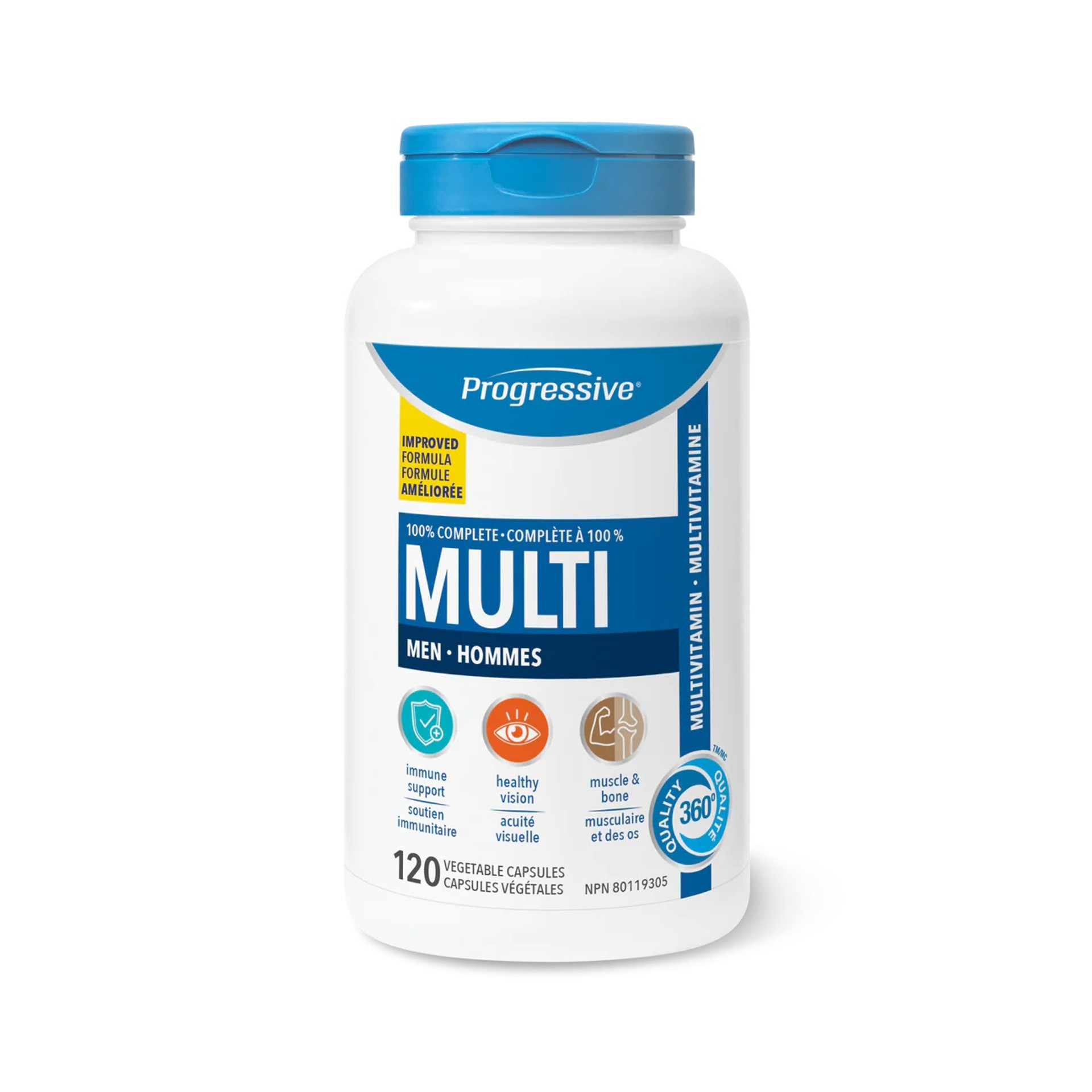 Progressive Complete Multivitamin For Adult Men 120 Veg Capsules