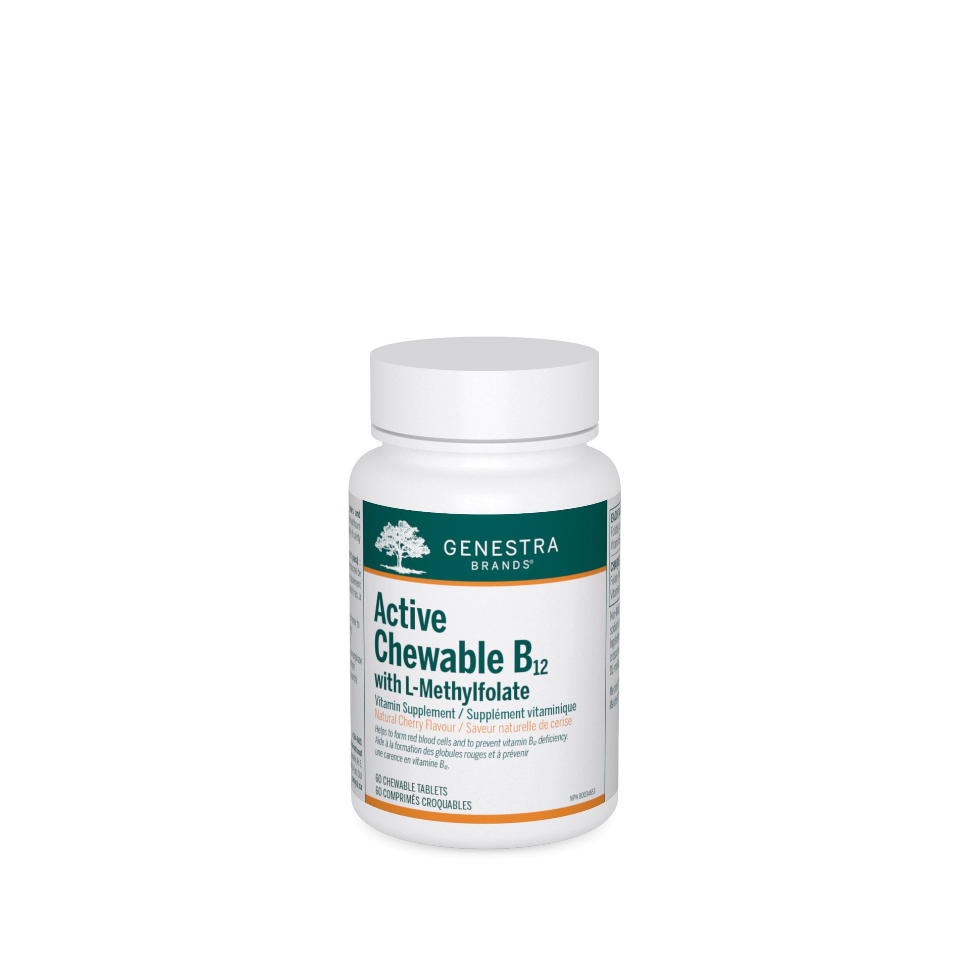 Active Chewable B12 With L Methylfolate by Genestra Genestra Brands