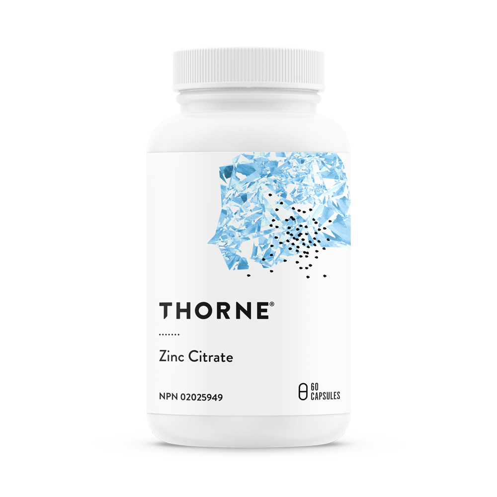 Buy Thorne Zinc Citrate 60 Veg Capsules Zinc Citrate by Thorne Research
