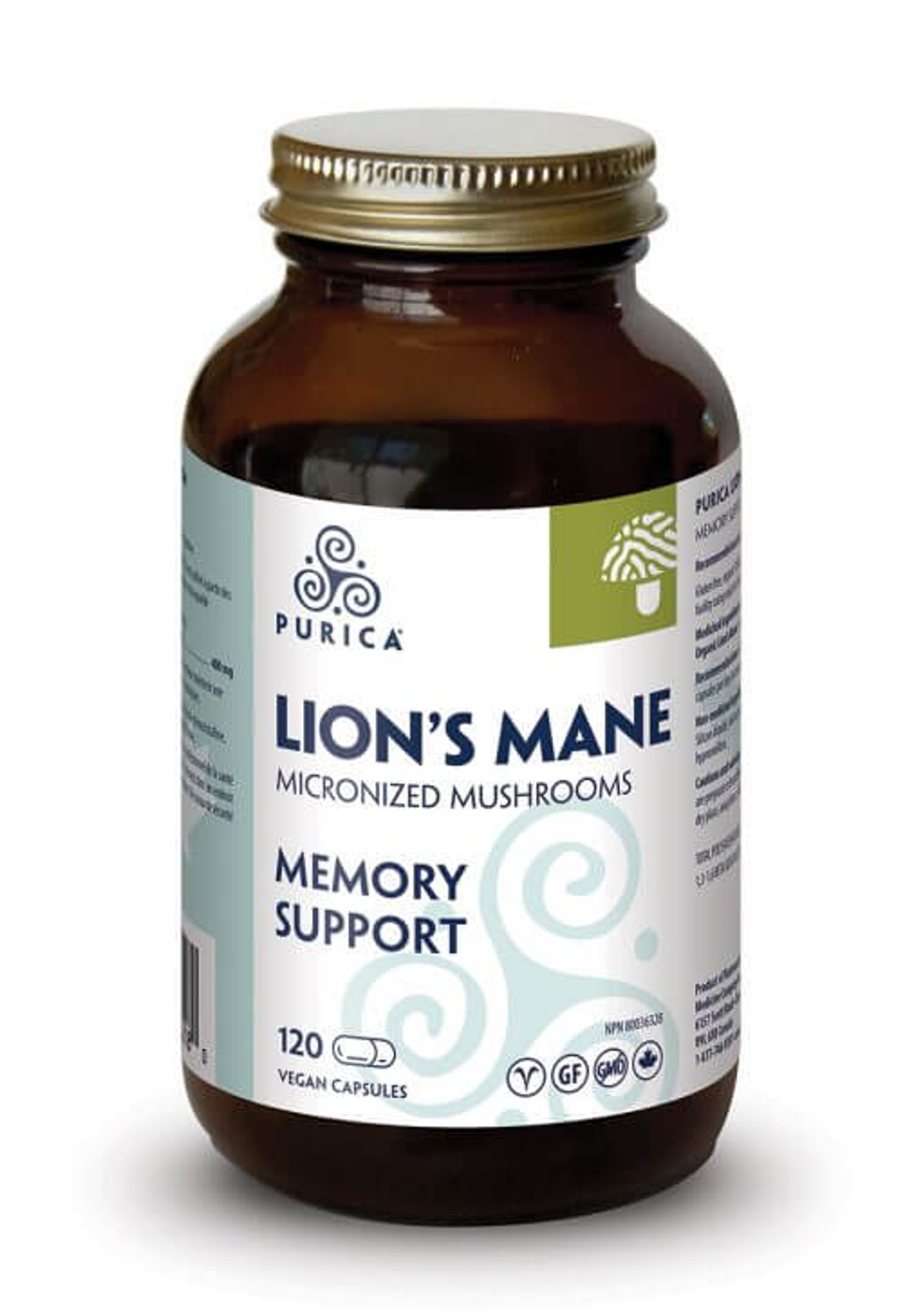 Lion's Mane 120 Veg Capsules By Purica | Buy Purica Lions Mane in ...