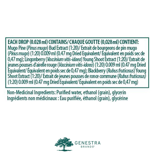 Genestra OS gen Ingredients