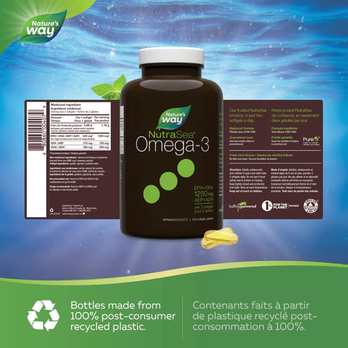 NutraSea Omega 3 150 Softgels -Ingredients