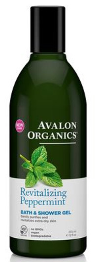 Avalon Organics Revitalizing Peppermint Bath & Shower Gel 355 ml