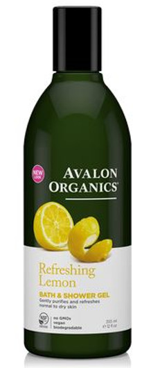 Avalon Organics Refreshing Lemon Bath & Shower Gel 355 ml