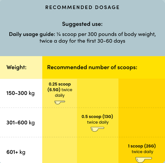 Purica Equine Recovery Extra Strength suggested use