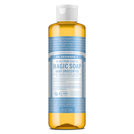 Dr Bronner's Baby Unscented Pure Castile Soap 273 ml
