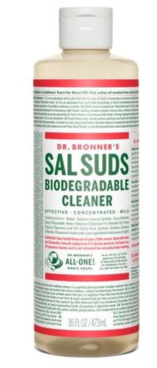 Dr Bronner's Sal Suds Biodegradable Cleanser Liquid 16 oz