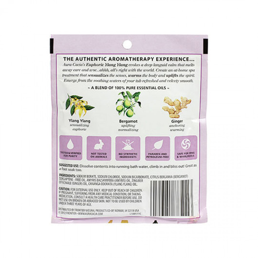 Aura Cacia Euphoric Ylang Ylang Mineral Bath Ingredients & Directions