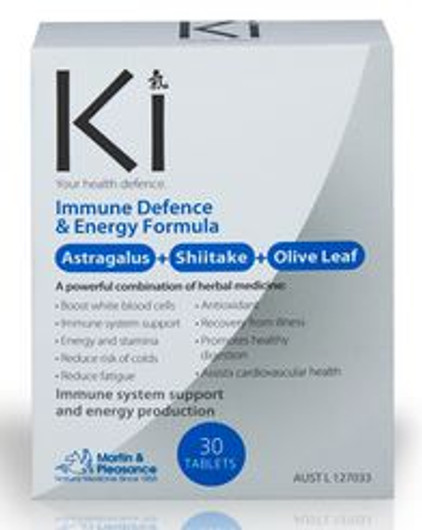 Martin & Pleasance Ki Immune Defence & Energy 30 Tablets