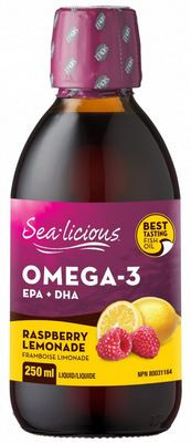 Sea-licious Omega 3 Liquid Raspberry Lemonade 250 ml