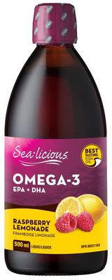 Sea-licious Omega 3 Liquid Raspberry Lemonade 500 ml