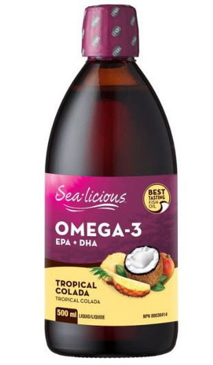 Sea-licious Omega 3 Liquid Tropical Colada 500 ml