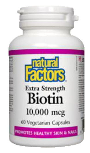 Natural Factors Biotin 10000 mcg 60 Veg Capsules