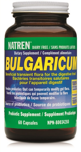 Natren Bulgaricum Dairy Free 60 Veg Capsules