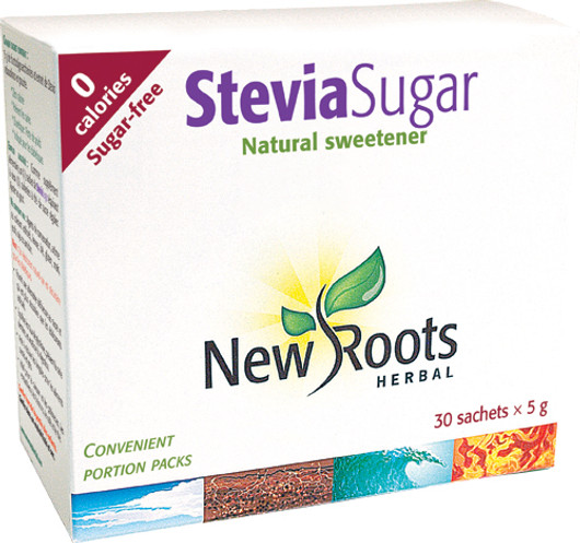 New Roots Stevia Sugar Spoonable 30 X 5 g Sachets