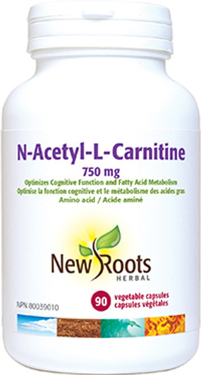 New Roots N-Acetyl-L-Carnitine 90 Veg Capsule