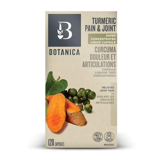 Botanica Turmeric Pain and Joint 120 Liquid Capsules