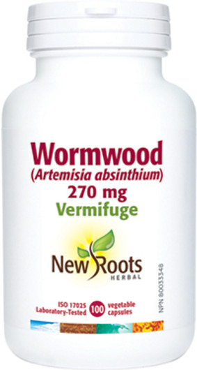 New Roots Wormwood 270 mg 100 Veg Capsules