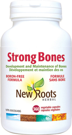 New Roots Strong Bones Boron-Free 360 Veg Capsules