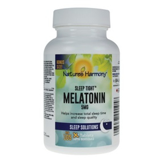 Nature's Harmony Sleep Tight Extra Strength Melatonin 5 mg 105 Tablets