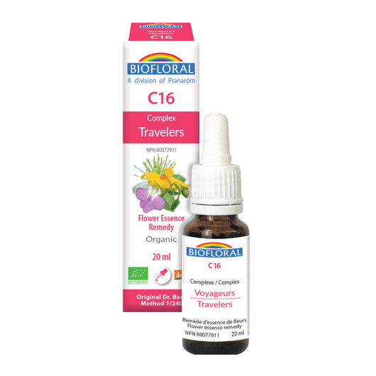 Biofloral C16 Travelers Organic Flower Essence Complex 20 ml