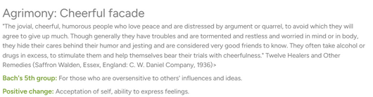 Biofloral Agrimony Suggested use