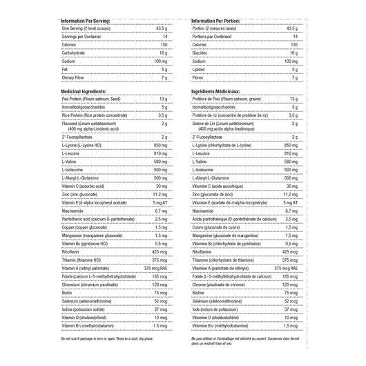 Metagenics UltraGI Replenish Ingredients