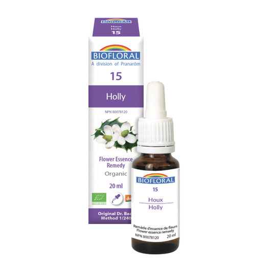 Biofloral No. 15 Holly Organic Flower Essence Remedy 20 ml