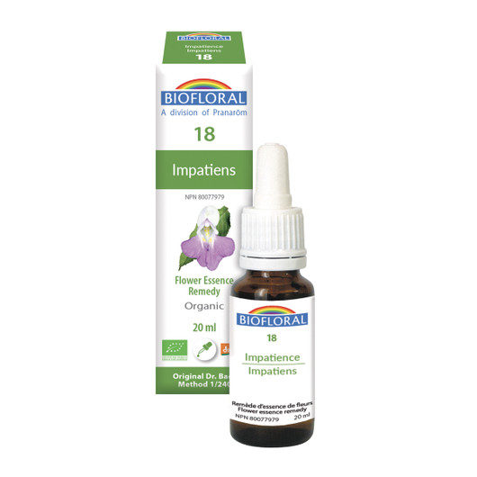 Biofloral No. 18 Impatiens Organic Flower Essence Remedy 20 ml