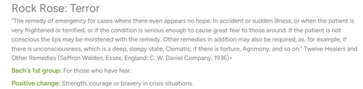 Biofloral No. 26 Rock Rose suggested use