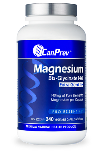 CanPrev Magnesium Bis Glycinate 140 mg Extra Gentle 240 Veg Capsules