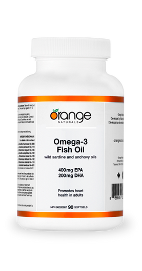 Orange Naturals Omega-3 Fish Oil 400/200mg 90 Softgels