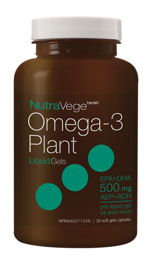 Ascenta NutraVege Omega 3 Plant 30 Softgels