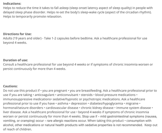 CytoMatrix Magnesium Sleep Matrix Suggested Use