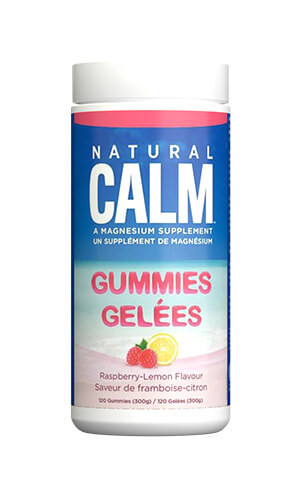 Natural Calm Magnesium Gummies Raspberry Lemon Flavour