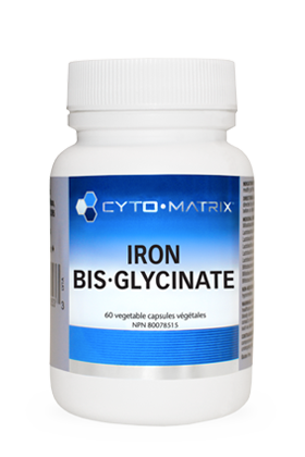 Cyto Matrix Iron Bis-Glycinate 25mg 60 Veg Capsules