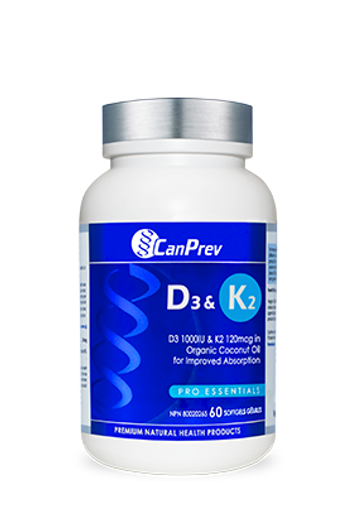 CanPrev D3 & K2 60 Softgels