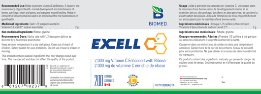 Biomed Excell C  Ingredients