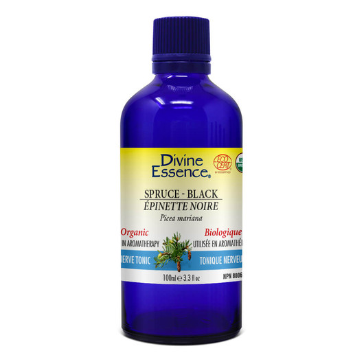Divine Essence Spruce-Black Essential Oil Organic 100ml (21953)