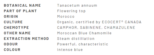 Divine Essence Chamomile-Blue (Tansy) Essential Oil Organic 5ml Description.