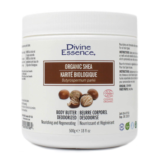 Divine Essence Organic Deodorized Shea Butter 500g (21994)