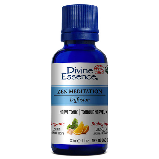 Divine Essence Zen Meditation Blend Essential Oil Organic 30ml (22045)