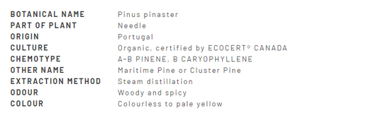 Divine Essence Pine Ocean (Sea) Essential Oil Organic 15ml (22063) Description