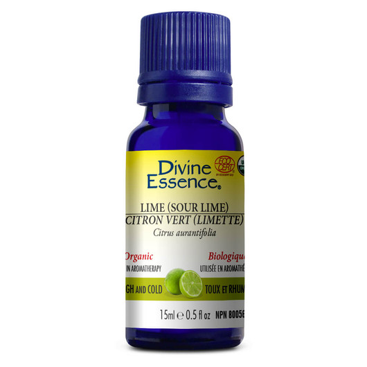 Divine Essence Lime (Sour Lime) Essential Oil Organic 15ml
