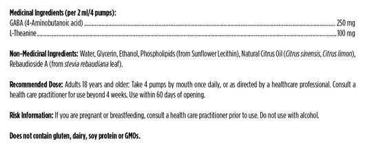 Designs for Health Liposomal GABA with L-Theanine - Ingredients