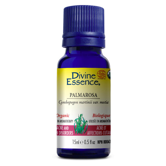 Divine Essence Palmarosa Essential Oil Organic 15ml 